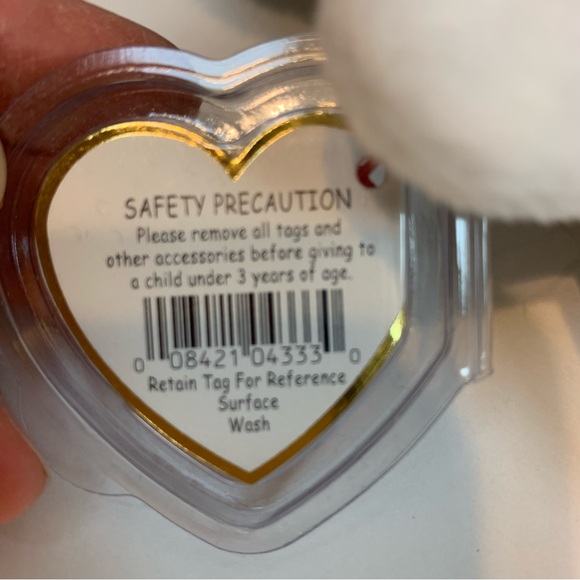 TY Snowgirl  Plush Toy - White, Red, and Green - Picture 11 of 12